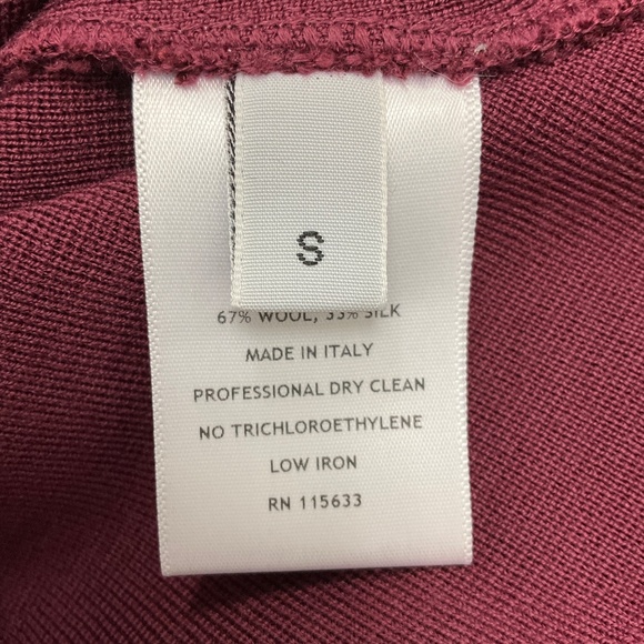 GABRIELA HEARST DEEP BORDEAUX ZAYID BRALET TOP - Picture 5 of 5